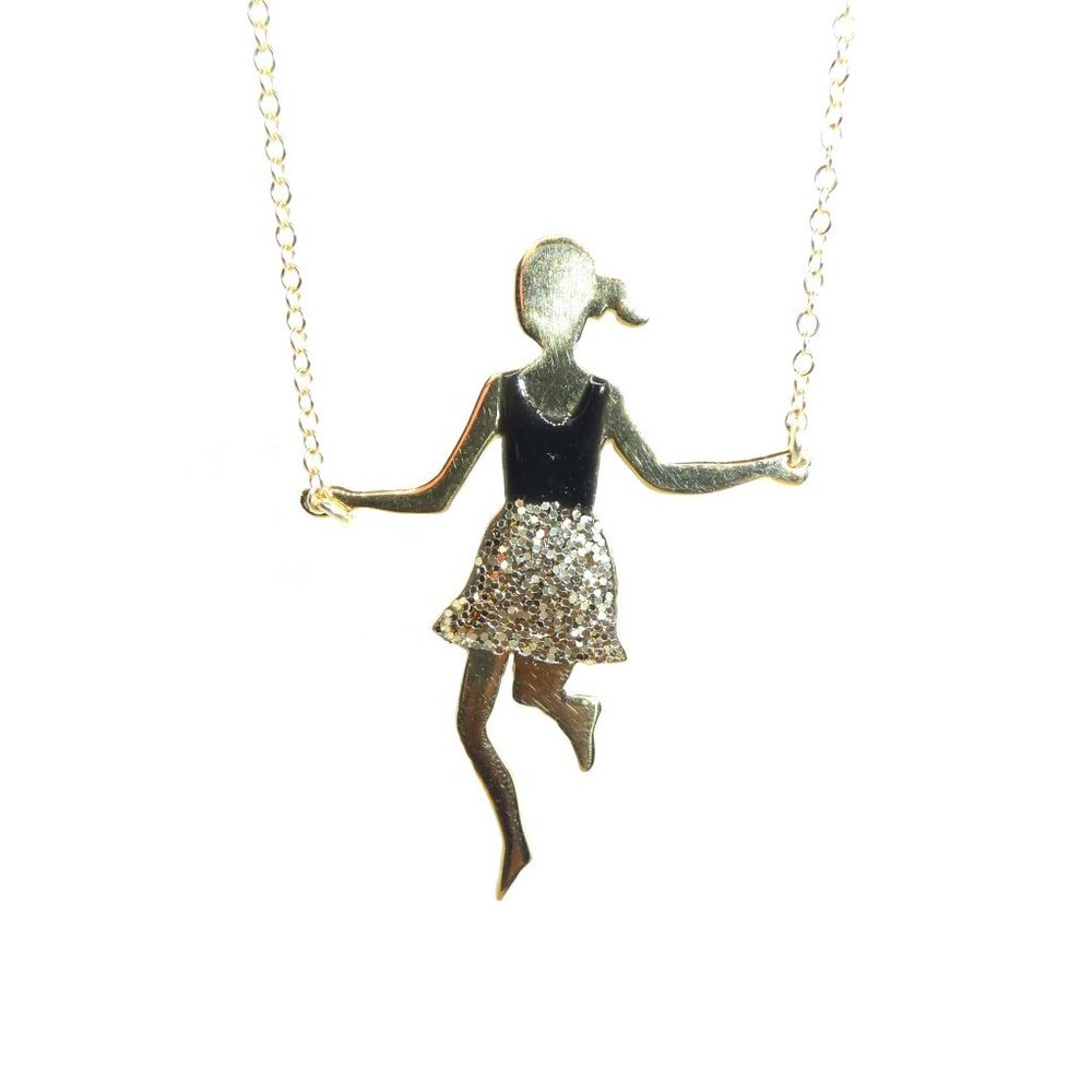 Whimsical Gold Jump Rope Necklace (Made in New York)